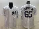 MLB New York Yankees #65 Nestor Cortes Jr White Pinstripe Game Nike Jersey