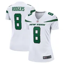 Women New York Jets #8 Aaron Rodgers White Vapor Untouchable Limited Jersey