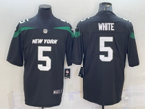 Men's New York Jets #5 Mike White Black Vapor Untouchable Limited Jersey