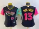 Women MLB San Diego Padres #13 Manny Machado Black 2022 City Connect Jersey