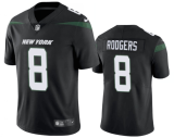 Men's New York Jets #8 Aaron Rodgers Black Vapor Untouchable Limited Jersey