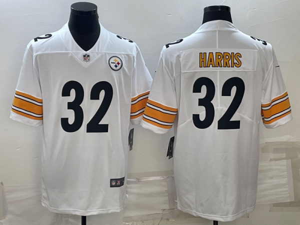 Men's Pittsburgh Steelers #32 Harris White Vapor Untouchable Limited Jersey