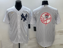 MLB New York Yankees White Team Big Logo Baseball Nike Jersey