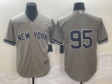 MLB New York Yankees #95 Oswaldo Cabrera Gray Nike Game Jersey