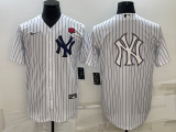 MLB New York Yankees White Team Big Logo Baseball Nike Jersey
