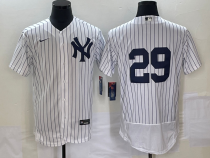 MLB New York Yankees #29 Gio Urshela White Flex Base Elite Jersey