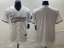 MLB New York Yankees White Team Big Logo Game Nike Jersey