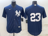 MLB New York Yankees #23 Don Mattingly Navy Baseball Nike Jersey