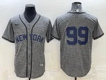 MLB New York Yankees #99 Aaron Judgey Gray Fashion Jersey