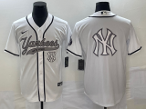 Men's New York Yankees White Team Big Logo Game Nike Jersey