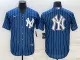 MLB New York Yankees Blue Team Big Logo Baseball Nike Jersey