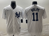 MLB New York Yankees #11 Anthony Volpe White Game Nike Jersey