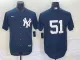 MLB New York Yankees #51 Bernie Williams Navy Game Nike Jersey