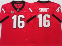 Men's Gonzaga Bulldogs #16 Smart Red College Football Stitched Jersey