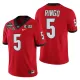 Men's Georgia Bulldogs #5 Kelee Ringo 2021/22 CFP National Champions Red College Football Jersey