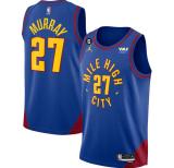 NBA Denver Nuggets #27 Jamal Murray Blue 2022/23 Statement Edition With NO.6 Jersey