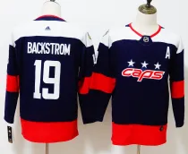Men's Adidas Washington Capitals #19 Nicklas Backstrom Navy 2018 NHL Stadium Series Jersey