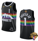NBA Denver Nuggets #1 Michael Porter Jr.  Black 2023 Finals City Edition Stitched Basketball Jersey
