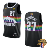 NBA Denver Nuggets #27 Jamal Murray Black 2023 Finals City Edition Stitched Basketball Jersey
