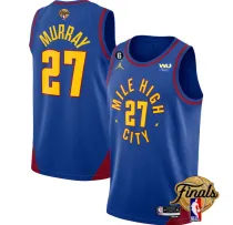 NBA Denver Nuggets #27 Jamal Murray Blue 2023 Finals Statement Edition With NO.6Jersey