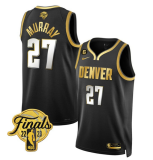 NBA Denver Nuggets #27 Jamal Murray Black 2023 Finals Collection With NO.6 Patch Jersey