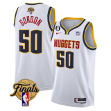 NBA Denver Nuggets #50 Aaron Gordon White 2023 Finals Association Edition With NO.6 Stitched Jersey
