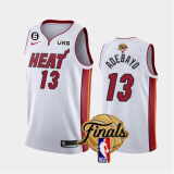 NBA Miami Heat #13 Bam Adebayo White 2023 Finals Association Edition With NO.6 Jersey