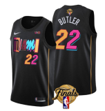 NBA Miami Heat #22 Jimmy Butler Black 2023 Finals City Edition Stitched Jersey