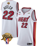 NBA Miami Heat #22 Jimmy Butler White 2023 Finals Association Edition With NO.6 Jersey