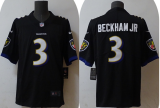 Men's Baltimore Ravens #3 Odell Beckham Jr. Black Vapor Untouchable Limited Jersey