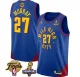 NBA Denver Nuggets #27 Jamal Murray Blue 2023 Nuggets Champions Patch And Finals Jersey