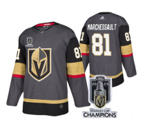 Men's Vegas Golden Knights #81 Jonathan Marchessault Gray 2023 Stanley Cup Champions Jersey