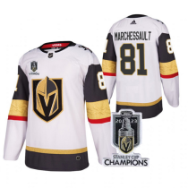 Men's Vegas Golden Knights #81 Jonathan Marchessault White 2023 Stanley Cup Champions Jersey