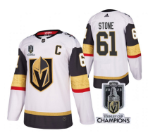Men's Vegas Golden Knights #61 Mark Stone White 2023 Stanley Cup Champions Stitched Jersey