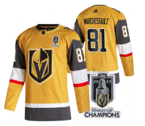 Men's Vegas Golden Knights #81 Jonathan Marchessault Gold 2023 Stanley Cup Champions Jersey