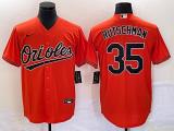 MLB Baltimore Orioles #35 Adley Rutschman Orange Game Jersey