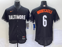 MLB Baltimore Orioles #6 Ryan Mountcastle  Black 2023 City Connect Flex Base Elite Jersey