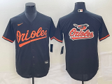 MLB Baltimore Orioles Blank Black Game Nike Jersey