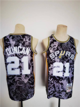 NBA San Antonio Spurs #21 Tim Duncan 1998-99 Black Lunar New Year Tiger CNY 4.0 Jersey