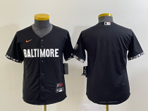 Youth MLB Baltimore Orioles Black 2023 City Connect Cool Base Stitched Jersey
