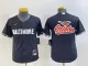 Youth MLB Baltimore Orioles Big Team Logo In Back Black 2023 City Connect Cool Base Stitched Jersey