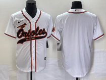 MLB Baltimore Orioles Blank White Baseball Stitched Jersey