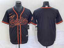 MLB Baltimore Orioles Blank Black Baseball Stitched Jersey