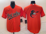 MLB Baltimore Orioles Blank Orange Game Nike Jersey