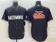 MLB Baltimore Orioles Big Team Logo In Back Black 2023 City Connect Cool Base Stitched Jersey