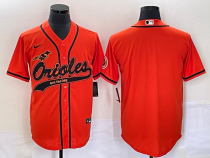MLB Baltimore Orioles Blank Orange Baseball Stitched Jersey