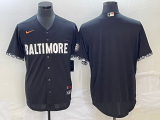 MLB Baltimore Orioles Black 2023 City Connect Cool Base Stitched Jersey