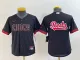 Youth MLB Cincinnati Reds Big Logo Black 2023 City Connect Cool Base Stitched Baseball Jersey