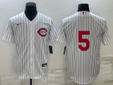 MLB Cincinnati Reds #5 Johnny Bench 2022 White Field Of Dreams Jersey