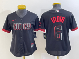 MLB Cincinnati Reds #6 Jonathan India Black 2023 City Connect Stitched Jersey